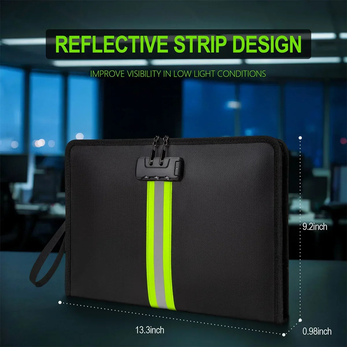 Ultimate Fire-Resistant File Organizer – Waterproof A4 Storage with Lock