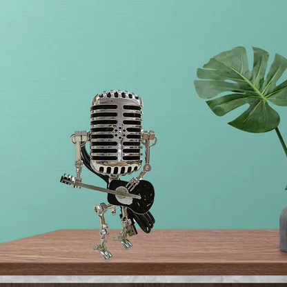 Elegant USB Desk Lamp with Vintage Microphone Design