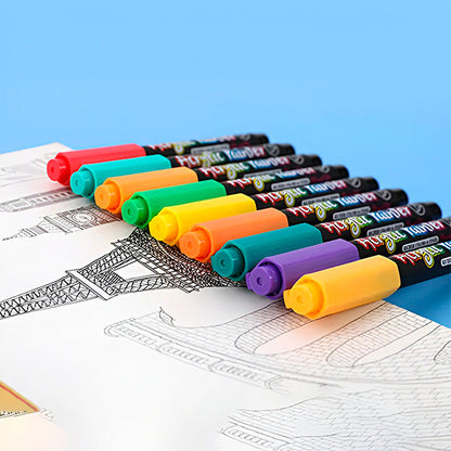 Buy 6 Get 6 Free | Colorful Acrylic Marker Set - Last Day Discount