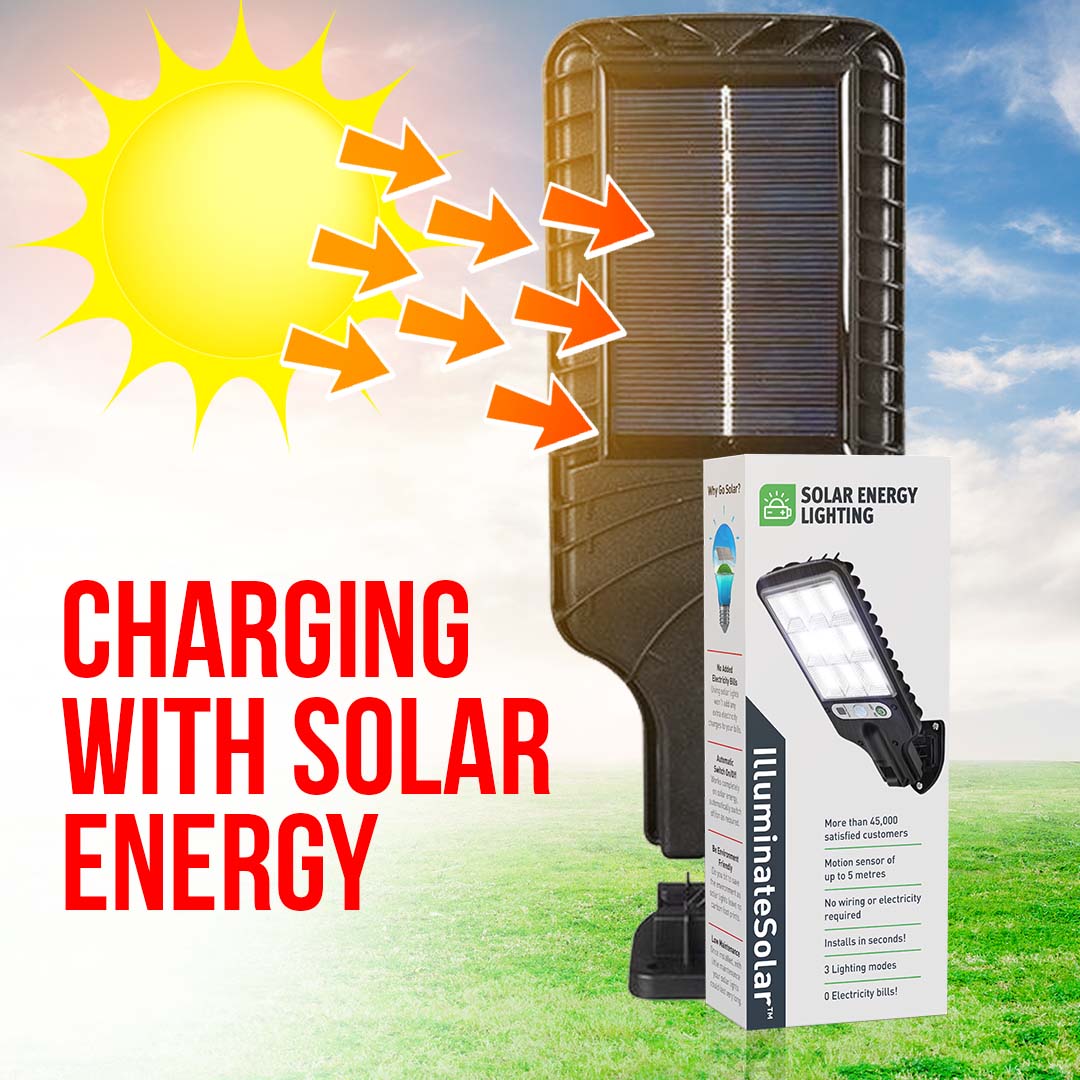 Motion Sensor Night Light with Solar Power