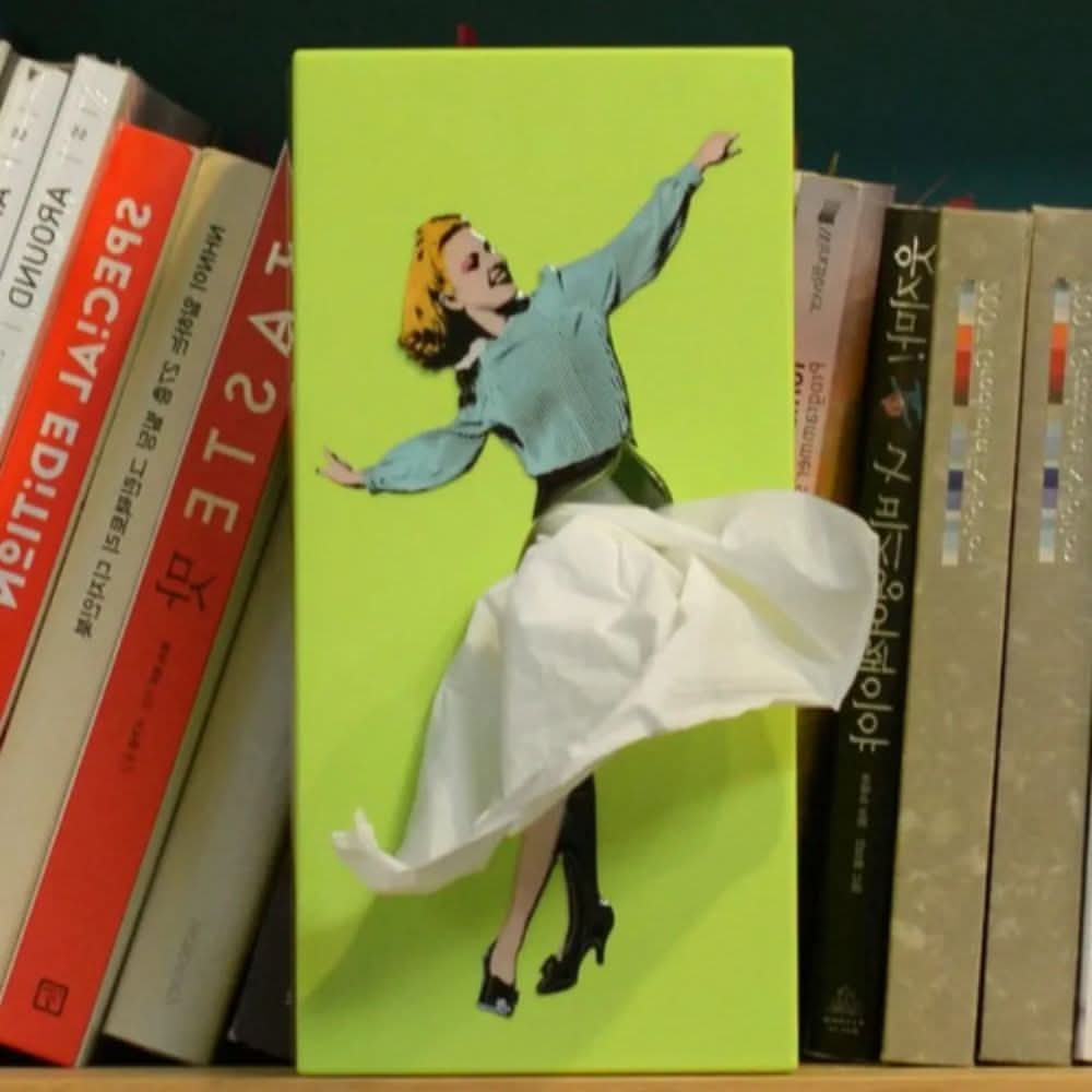 Whimsical Rock Design Tissue Box Holder