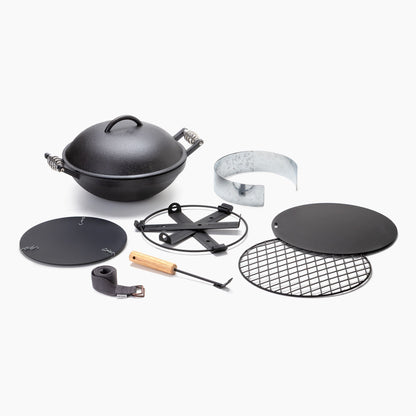 Versatile Cast Iron Outdoor Cooking Station