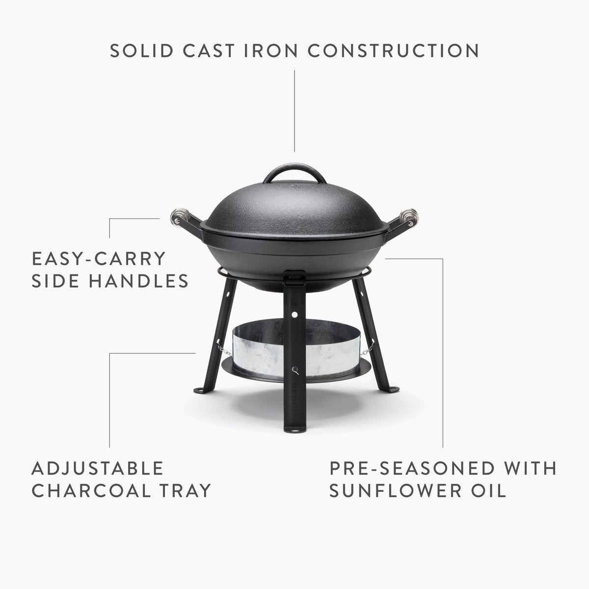 Versatile Cast Iron Outdoor Cooking Station