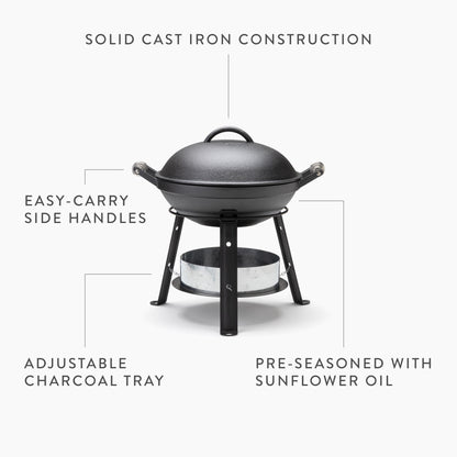 Versatile Cast Iron Outdoor Cooking Station