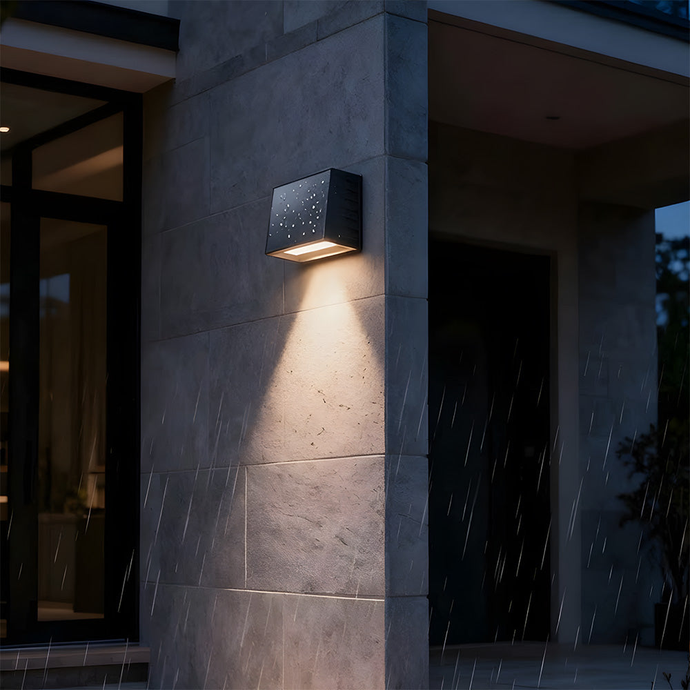 Waterproof Solar LED Wall Lights for Outdoor Use - IP65 Rated