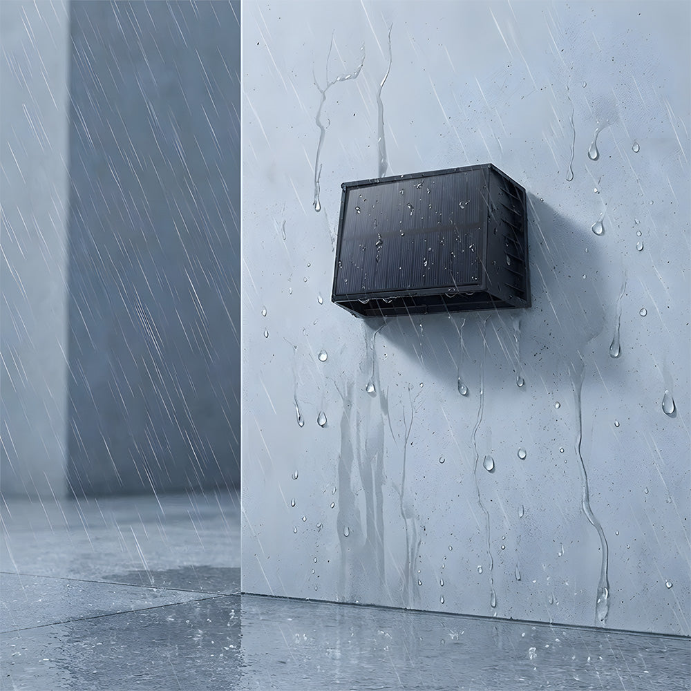 Waterproof Solar LED Wall Lights for Outdoor Use - IP65 Rated