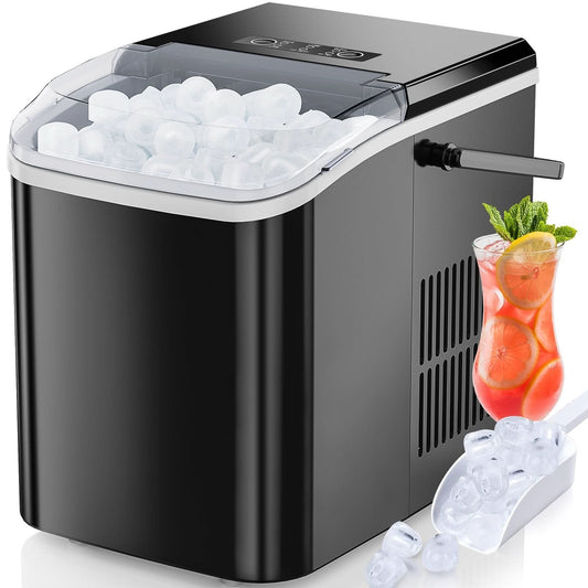 Self-Cleaning Compact Ice Maker Machine