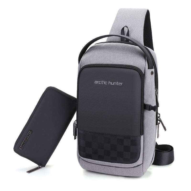 Waterproof Crossbody Shoulder Bag – USB Chest Messenger Tote