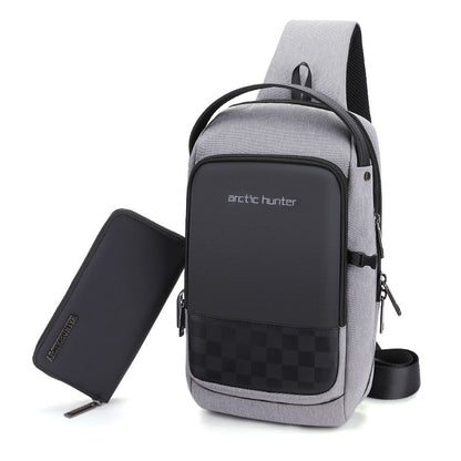 Waterproof Crossbody Shoulder Bag – USB Chest Messenger Tote