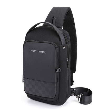 Waterproof Crossbody Shoulder Bag – USB Chest Messenger Tote