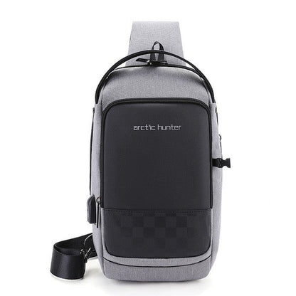 Waterproof Crossbody Shoulder Bag – USB Chest Messenger Tote