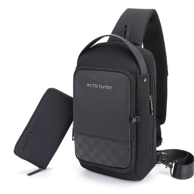 Waterproof Crossbody Shoulder Bag – USB Chest Messenger Tote