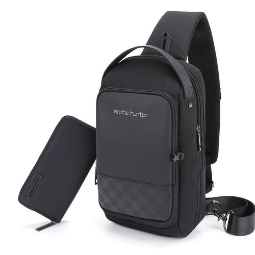 Waterproof Crossbody Shoulder Bag – USB Chest Messenger Tote