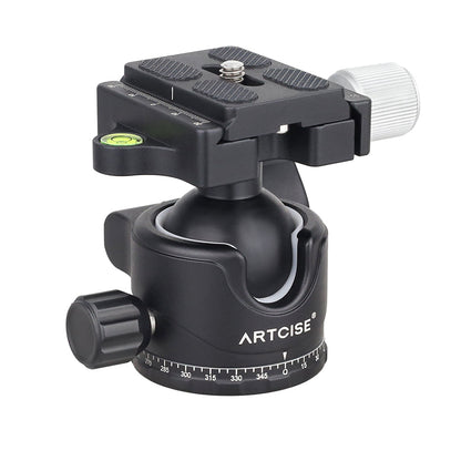 Low Profile Panoramic Tripod Ball Head with 33.1 Lbs Capacity