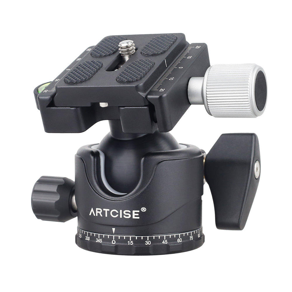 Low Profile Panoramic Tripod Ball Head with 33.1 Lbs Capacity