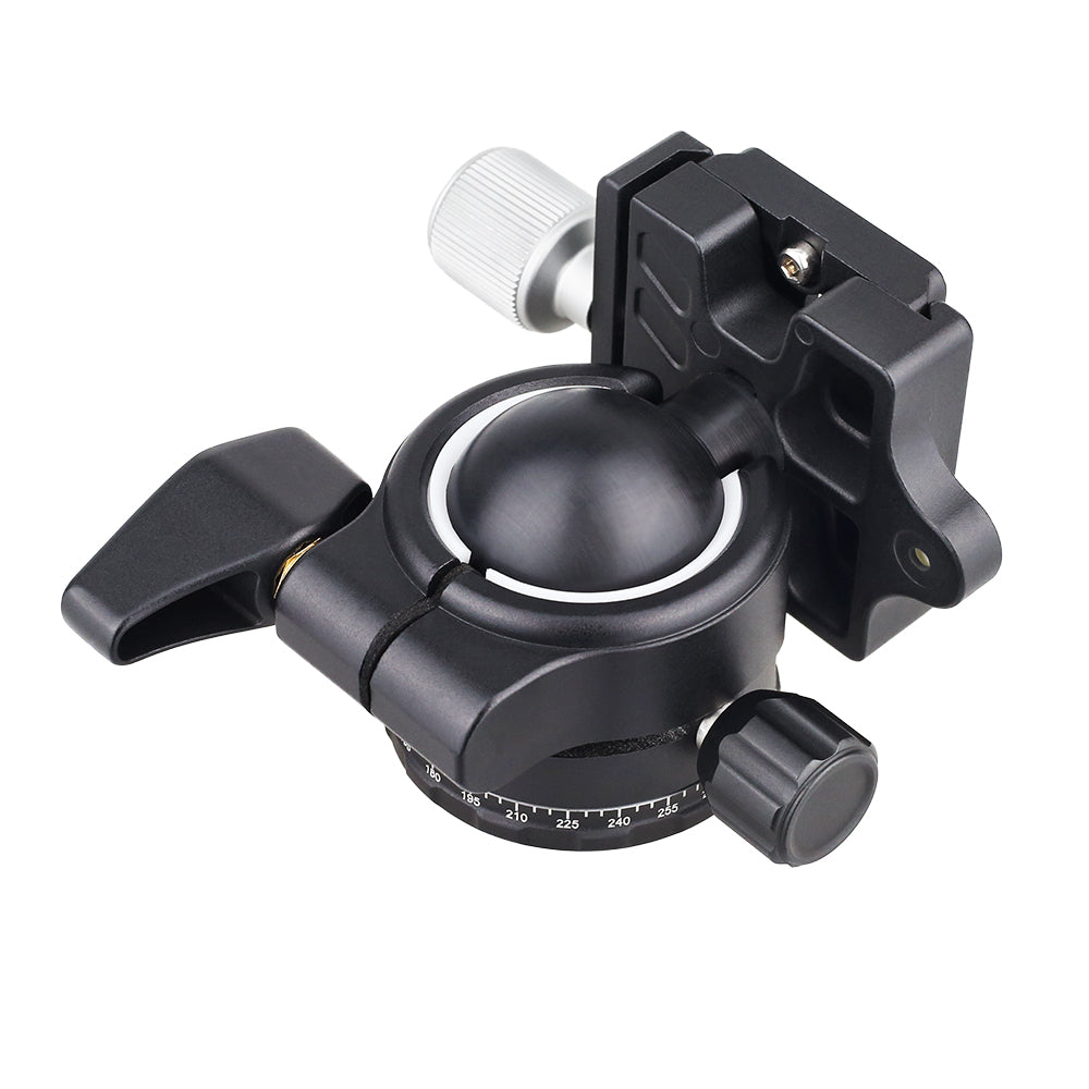 Low Profile Panoramic Tripod Ball Head with 33.1 Lbs Capacity
