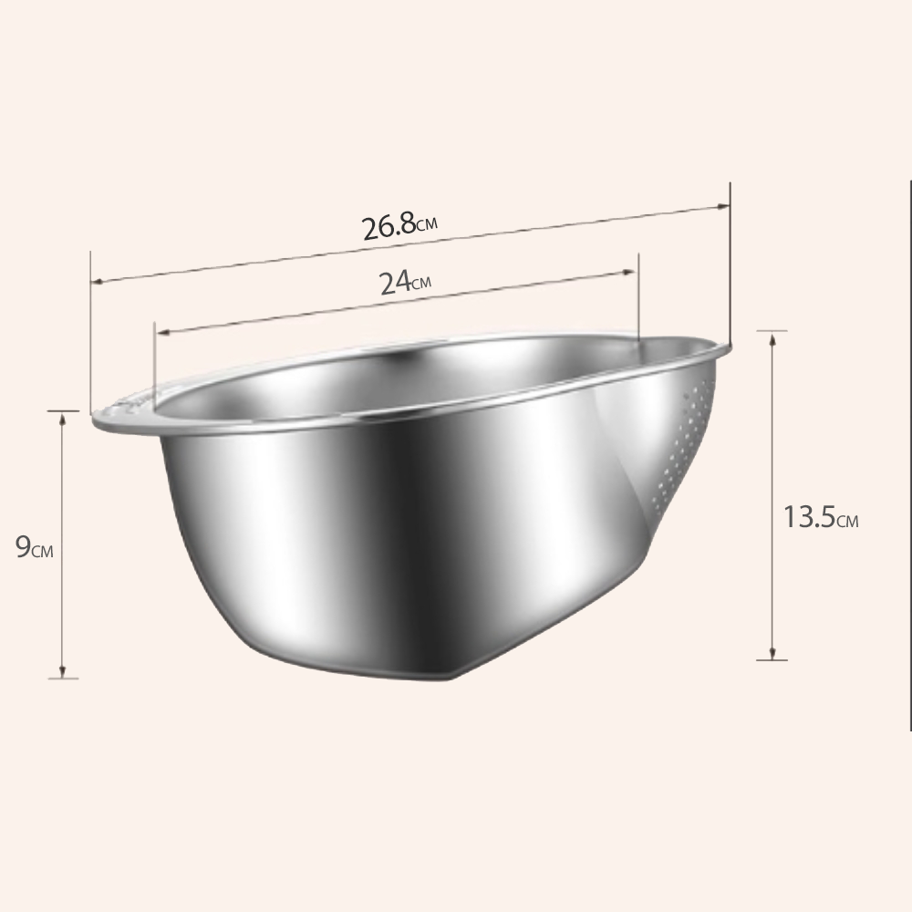Elegant Mesh Strainer for Effortless Food Preparation
