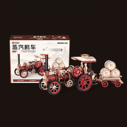 Challenging Assembly Steam Train Model Kit