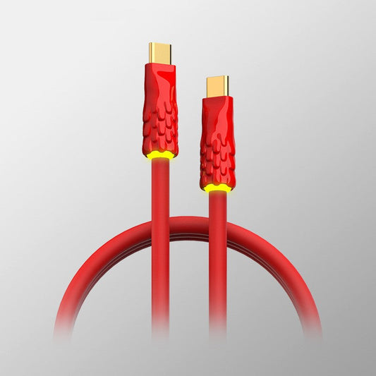 Fast Charging Data Cable with Built-in Breathing Light - Liquid Silicone