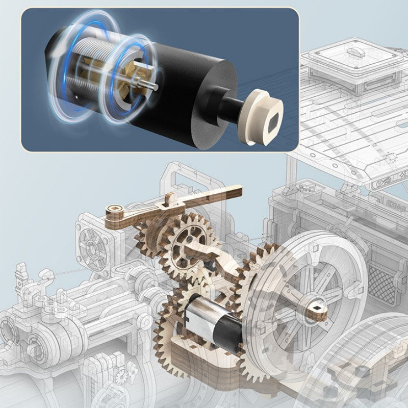 Challenging Assembly Steam Train Model Kit