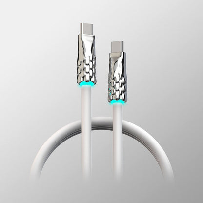 Fast Charging Data Cable with Built-in Breathing Light - Liquid Silicone