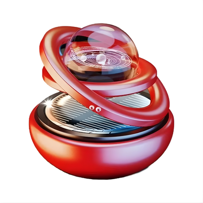 Stylish Crystal Car Air Freshener with Rotating Design