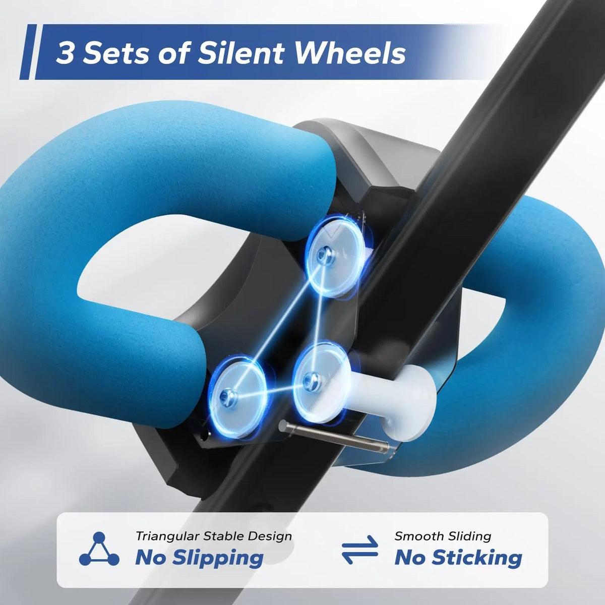 Foldable Core Trainer with LCD Display and Knee Support for Home Gym