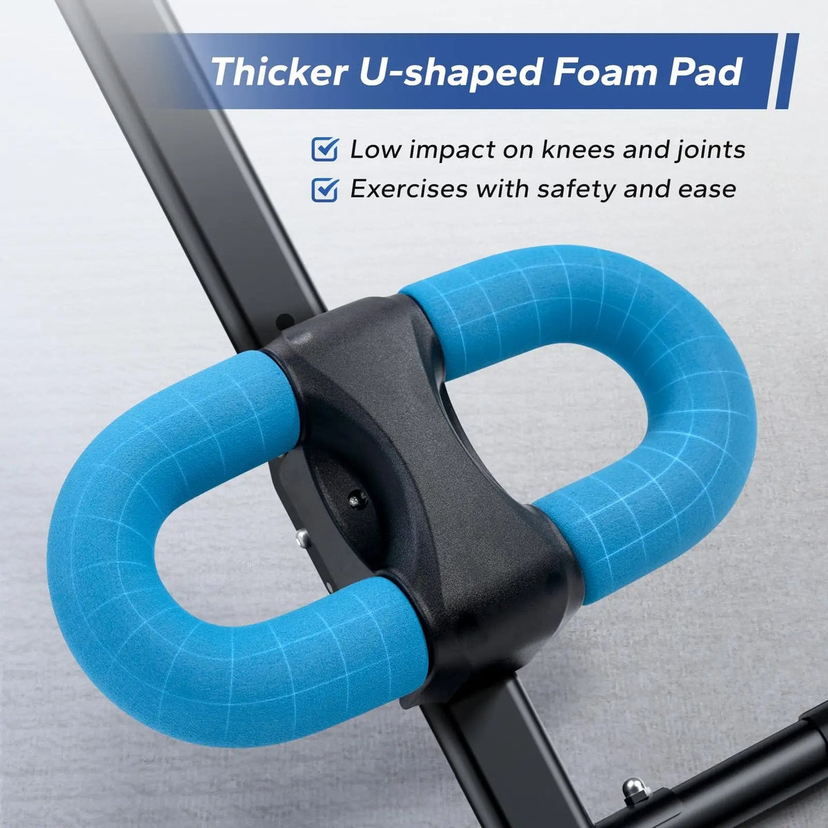 Foldable Core Trainer with LCD Display and Knee Support for Home Gym