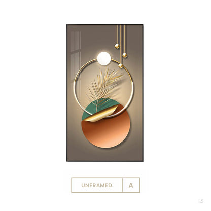 Elegant Botanical Circle Wall Art for Modern Interiors