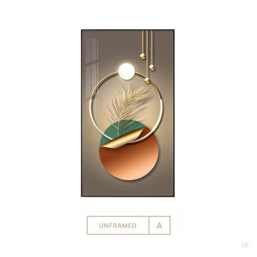 Elegant Botanical Circle Wall Art for Modern Interiors