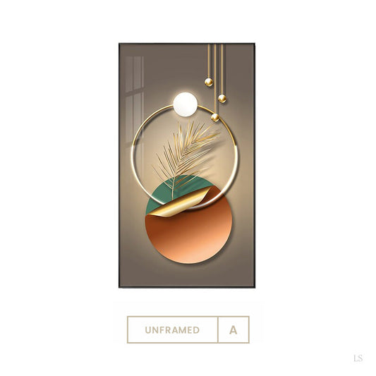 Elegant Botanical Circle Wall Art for Modern Interiors