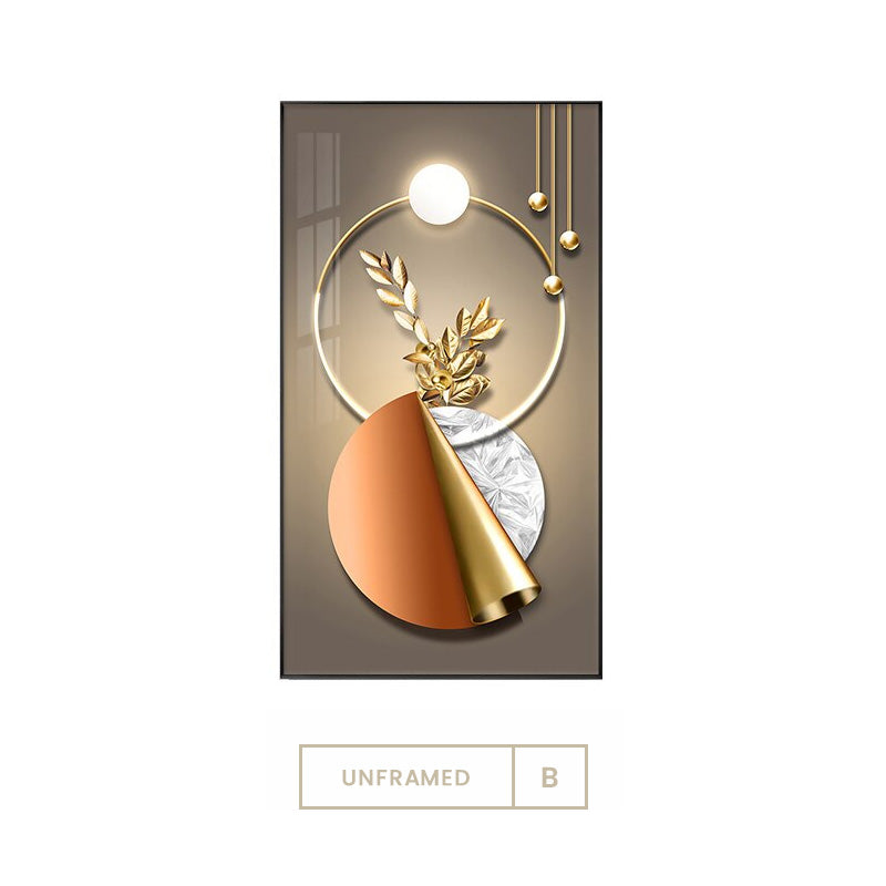 Elegant Botanical Circle Wall Art for Modern Interiors