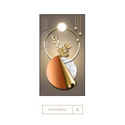 Elegant Botanical Circle Wall Art for Modern Interiors