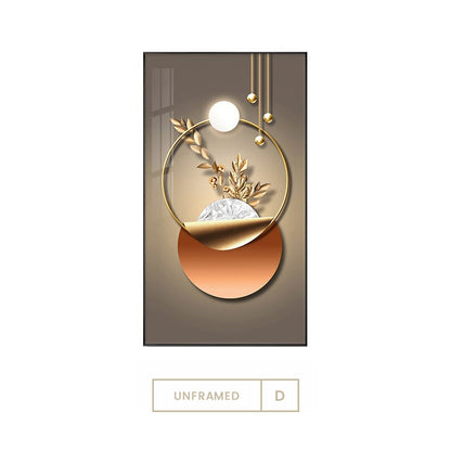 Elegant Botanical Circle Wall Art for Modern Interiors