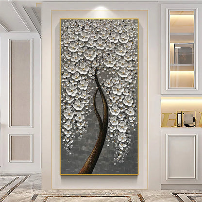Stunning Botanical Canvas Art - Cherry Blossom Delight