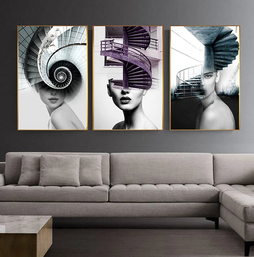 Chic Architectural Canvas Prints for Modern Spaces