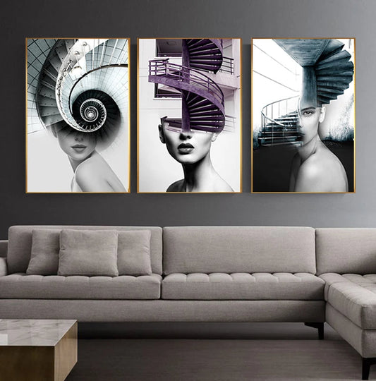 Chic Architectural Canvas Prints for Modern Spaces