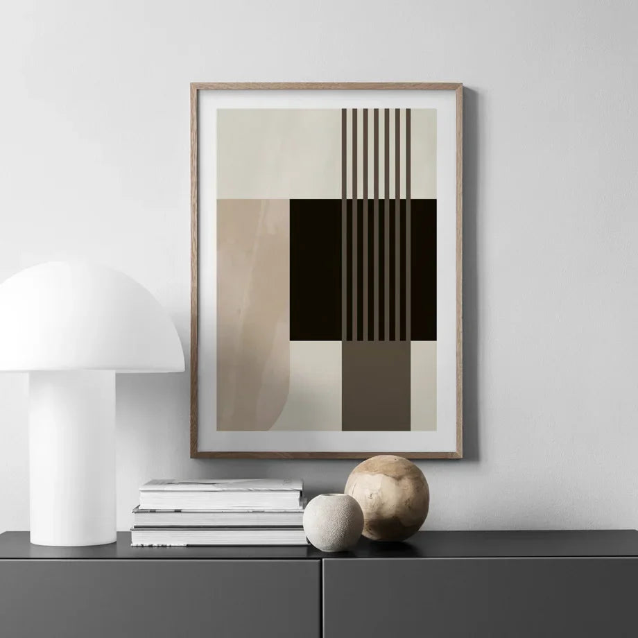 Stylish Geometric Abstract Canvas Art for Modern Interiors