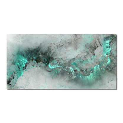 Serene Jade Cloud Canvas Art for Modern Spaces