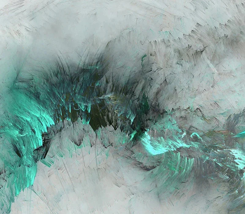 Serene Jade Cloud Canvas Art for Modern Spaces