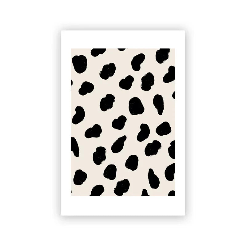 Contemporary Scandinavian Dot Art Canvas Prints for Modern Spaces