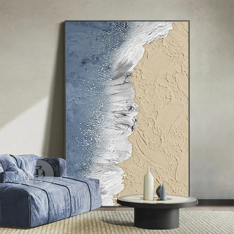 Coastal Serenity Canvas Art - Stunning Ocean Wave Print