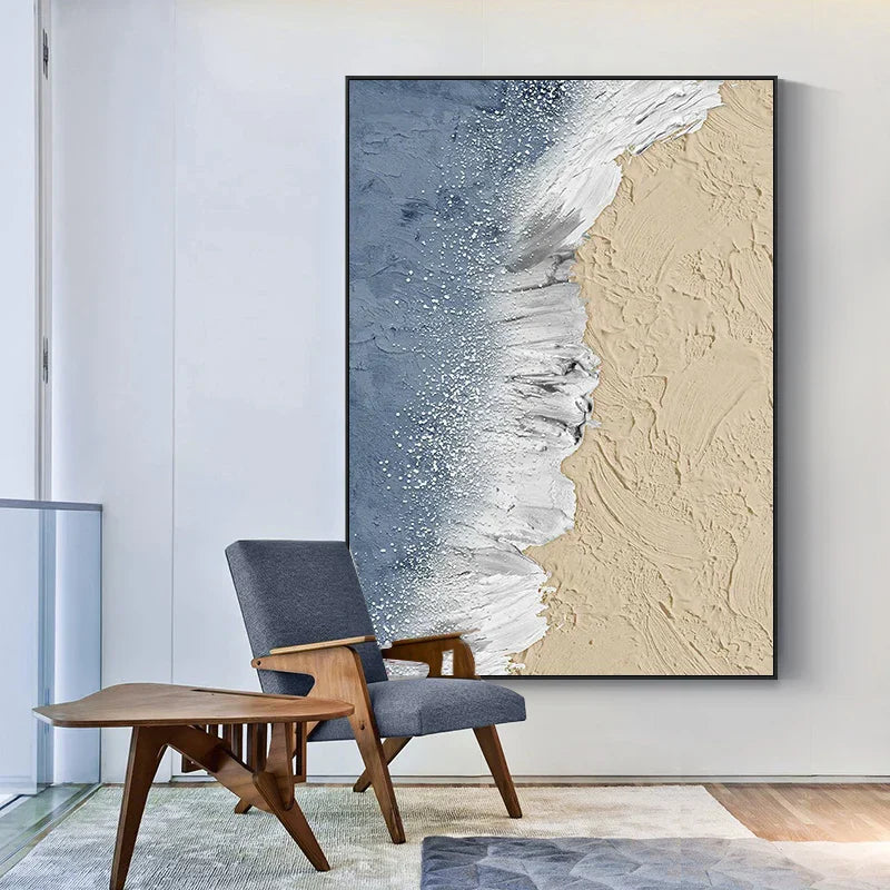 Coastal Serenity Canvas Art - Stunning Ocean Wave Print