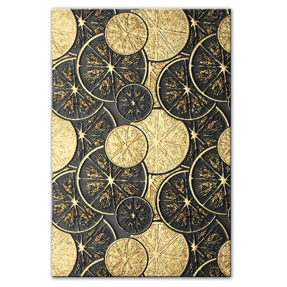 Chic Vintage Organic Gold and Black Canvas Art Prints
