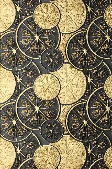 Chic Vintage Organic Gold and Black Canvas Art Prints