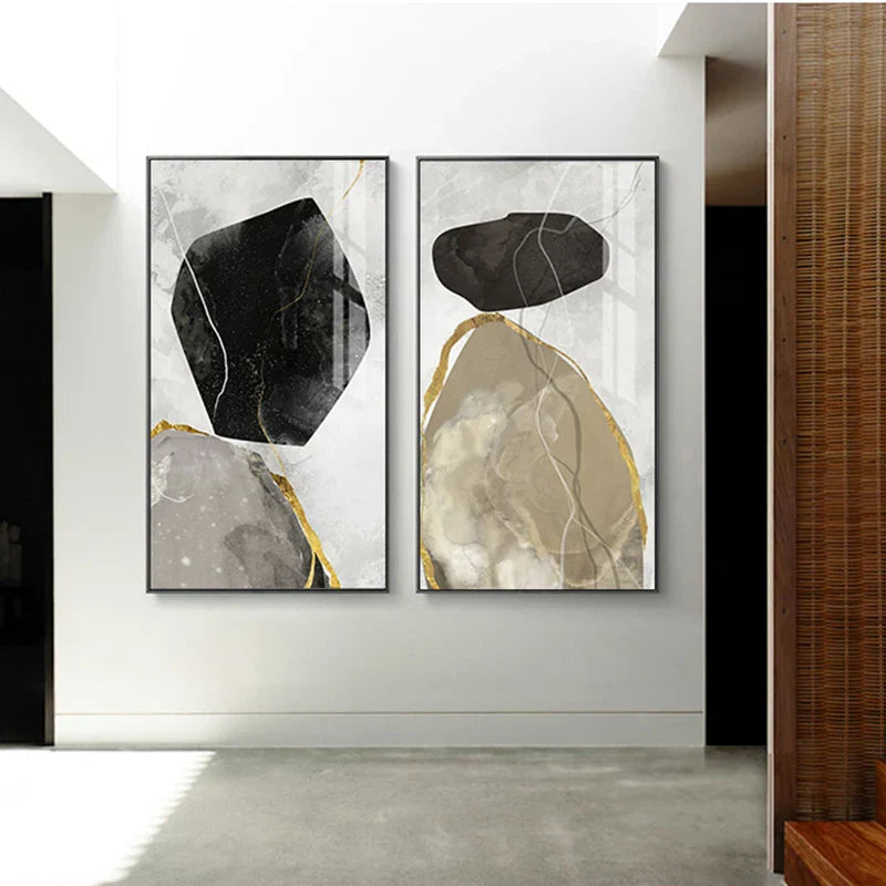 Tranquil Stone Harmony Canvas Art for Modern Spaces