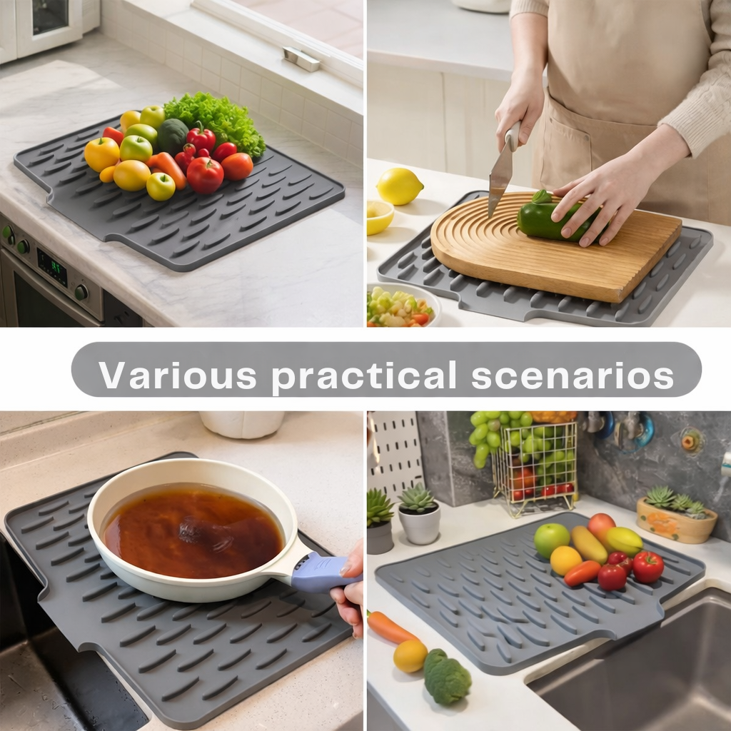 Quick-Dry Silicone Mat | Heat-Resistant, Non-Slip Design
