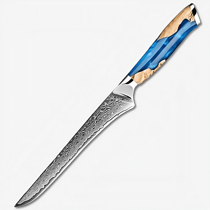 Precision 6-Inch Artisan Chef's Knife with Blue Resin Handle