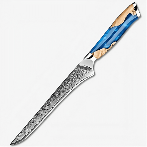 Precision 6-Inch Artisan Chef's Knife with Blue Resin Handle