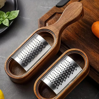 Classic Comfort Cheese Shredder with Wooden Handle